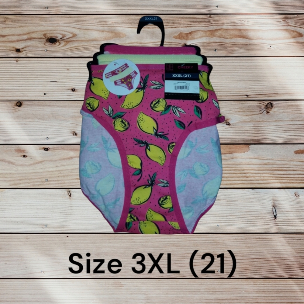Pink and Yellow Ladies Underwear Set Of 3